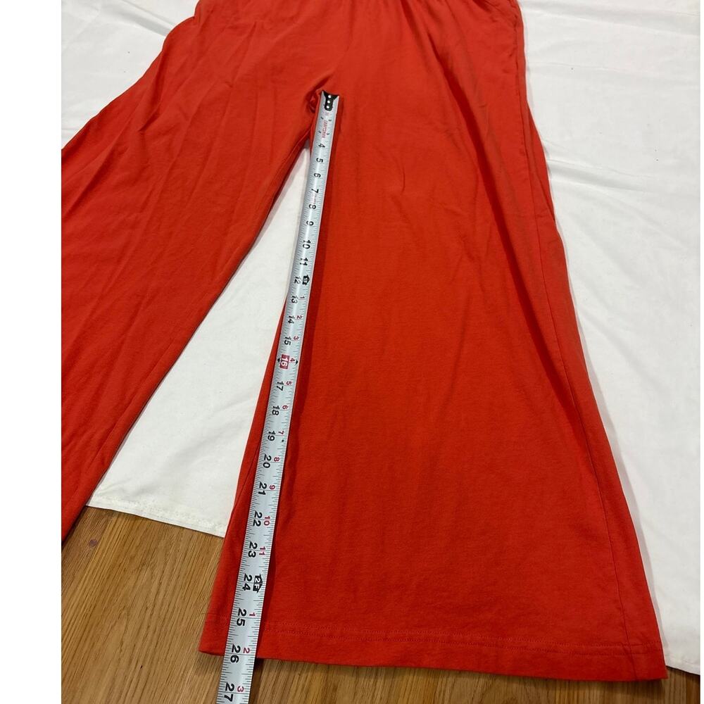 NWT Pact Large Organic Cotton Built In Bra Jumpsuit Pockets Wide Leg Halter - Picture 10 of 11